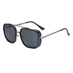 Классические квадратные дизайнерские солнцезащитные очки для мужчин металлические рамки вождения солнцезащитные очки УФ-защита ретро женщин очки