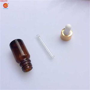 Partihandel 10 ml Amber Glass Pipette Bottle With Cap for Women Essentail Oil Packaging 24st/Lothigh Quantity