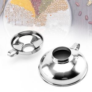 Stainless Steel Funnel with Handle Wide Mouth Canning Funnels for Transferring Liquid Dry Ingredients