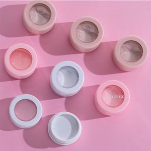 Ferramenta de maquiagem DIY 3g 10g Round Recary Garrafas Recarregáveis ​​Embalagens Cosméticas Esfregar o Lip Scrub Recipiente Face Creme Jares