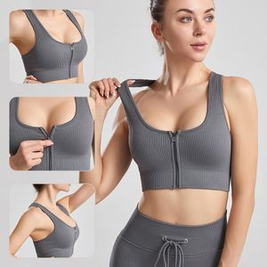 Ginásio Roupas Womens Underwears Tanques Camis Yoga Esportes Sutiã Impercutível Running High-Strength Fitness Workout I-shaped SEXY SEXY Tops Colete
