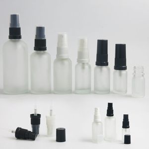 10 X Perfume Atomiser Bottle Empty Refillable Glass Spray Frost clear plastic sprayer 5 15 20 30 50 100 ml