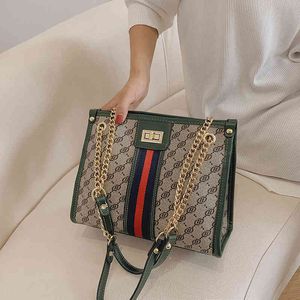 Fashion Handbag Sale Up to 50% Off Bag women's version texture large capacity messenger style chain one shoulder armpit bag