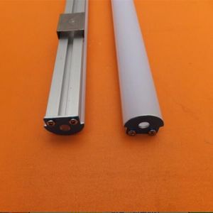 Free Shipping LED Strip Rigid Bar Aluminum Profile for Decoration with Frosted Covers and end caps