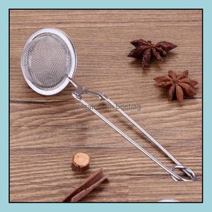 Wholesale herbs teas for sale - Group buy Tea Infusers Teaware Kitchen Dining Bar Home Garden Infuser Stainless Steel Sphere Mesh Strainer Coffee Herb Spice Filter Diffuser Ha