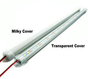 Su geçirmez 5630 SMD 50 CM 36 LED Sert Şerit Dolabı Bar Işık Saf Beyaz Sıcak Beyaz Kapak Ile DC12V2022 Yeni