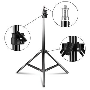 FreeShippingPhotography Background Frame Support Softbox Lighting Kit Photo Studio Equipment Accessories With 3Pcs Backdrop And Tripod Stand