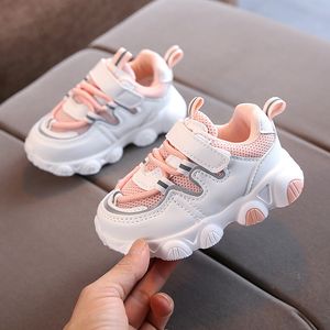 Sonbahar Bebek Kız Erkek Rahat Ayakkabılar Yumuşak Alt Kaymaz Nefes Açık Bebek Yürüyor Ayakkabı Çocuk Çocuk Sneakers 201113