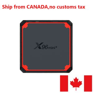 Navio do Canadá X96 Mini Plus TV Box X96mini Android 9.0 Smart 1GB 8GB 2G 16GB Amlogic S905W4 Quad Core 2.45g WiFi Set Media Player Top Player