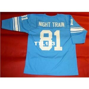 3740 #81 DICK NIGHT TRAIN LANE College Jersey size s-4XL or custom any name or number jersey