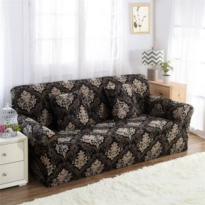 Stretch Armchair Slipcovers Elastic Sofa Cover for Living Room All-inclusive Sectional Couch Cover Single/Two/Three/Four-seater LJ201216
