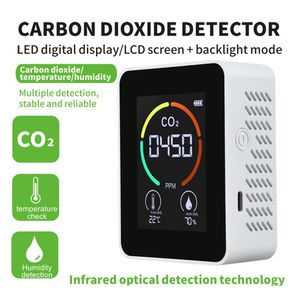 CO2 Luftdetektor Koldioxiddetektor Luftkvalitet Analysator Jordbruksproduktion Växthus CO2 Monitor Sensormätare