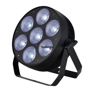 2pcs new par led dmx 7x30w RGB 3in1 flat led par can indoor wall washer light