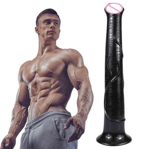 NXY Dildos Analspielzeug Verbena Fun Plug Super dicker weicher gefälschter Penis Männliches und weibliches Masturbationsgerät Sm Adult Products 0225