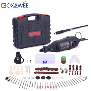 GOXAWEE 110V 220V Power Tools Electric Mini Drill with 0.3-3.2mm Universal Chuck & Shiled Rotary Tools Kit For Dremel 3000 4000 Y200323