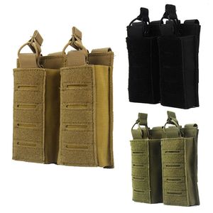 Utomhussport Tactical Mag AK Double Magazine Pouch Bag Backpack Vest Gear Accessory Holder Catron Clip Pouch No11-571