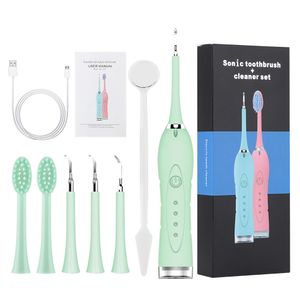 7 in 1 Elektrische Zahnbürste Dental Scaler Zahn Zahnstein Werkzeug Sonic Entferner Flecken Zahnstein Plaque Bleaching Mundhygiene Reiniger