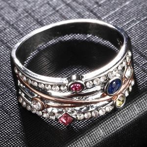 Обручальные кольца мода серебряный серебряный цвет женщин кубический циркон кольцо размер 6-10 Обручальное кольцо цинк сплавов1