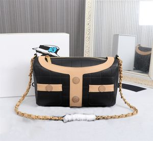 5A lattice large handbag 2021 fashion new high-quality leather women's designer handbag high-capacity collar