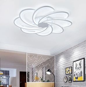 White Ceiling Chandelier Modern LED Creativity Hardware Acrylic Chandelier lighting For Living Room Dining Room
