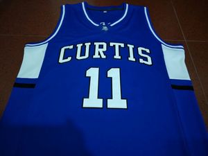 21S редкий синий Curtis Isiah Thomas # 11 Баскетбол для баскетбола или пользовательского имени или номерной джерси