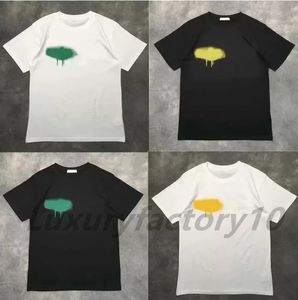 Designer T Shirt Sommar Kvinnor Mens Palm Vit Svart Tryck Kläder Spray Brev Kortärmad Spring Tide Män Kvinnor Tshirts