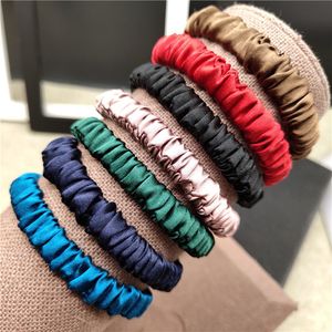 100% Pure Silk Hair Scrunchie Women Small Hair Bands Cute Scrunchie Pure Silk Sold by one pack of 3pcs 201021