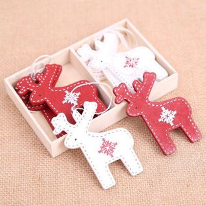 10st Wood Christmas Pendants Hanging Drop Ornaments for Holiday Home Bar Shop Decor Diy Craft1