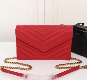 Shoulder Bags Luxury Designer Purse Envelope Chain Handbag Women Clutch Caviar Purses High Quality Small Grain Embossed Leather Crossbody Bag