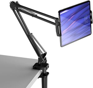 Telefon Tutucu, Yatak için Tablet Standı, Evrensel Esnek Eklemli Uzun Kol Kelepçe Cep Telefonu Standı Gooseneck Lazy Braketi Iphone, iPad, Samsung