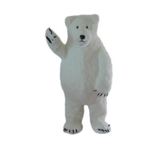 2019 de fábrica de desconto quentes Costumes Branco Polar Bear Mascot personagem de banda desenhada Adulto Sz