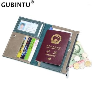 GUBINTU Borsa per patente di guida in pelle crosta con copertina per guida di veicoli Porta documenti Porta carte Porta passaporto Porta certificato Custodia12409