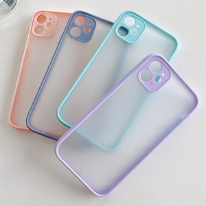 New Anti-drop Factory Wholesale Fashion Phone Case Translucent Matte Quality Shockproof TPU PC Cover Cases for iPhone 12/Mini/12 Pro