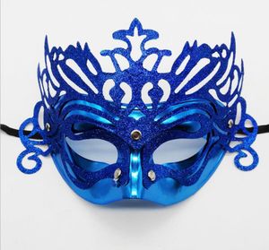 Födelsedagsfest Masker Vuxen Masquerade Halloween Venedig Golden Pink Crown Mask