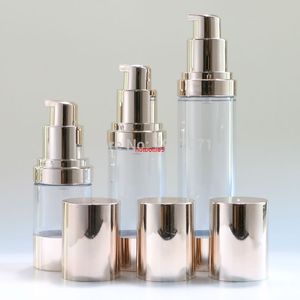 15 ml 30 ml Make-up Leere Kosmetikbehälter Airless Pumpe Plastikflaschen Lotion Flüssigkeit Nachfüllbar für Reisen 10 Stück, bitte bestellen