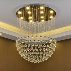 Nowoczesne Retro Kryształowe Kryształ Lustwa Światła Sufitowe GU10 Plafonier Lampa sufitowa LED do salonu Sypialnia Restauracja Hotel