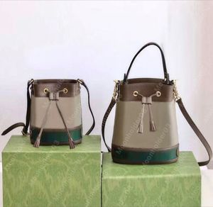 Beuteltasche Ophidia Luxurys Designer-Taschen Damenhandtaschen Umhängetasche Vintage Kordelzug Quaste Mode Leder Klassische Damen Umhängetasche