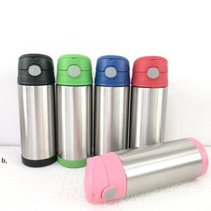 Völlig hetero!! 12oz Flip Top Watter Bottle Edelstahl doppelwandiger isolierter Becher mit Strohhalmdeckel Festival Party Geschenk RRE12627