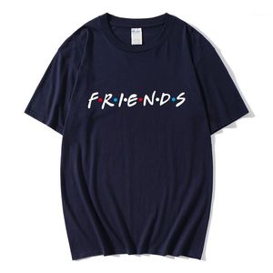Męskie Koszulki Moda Przyjaciele Koszulka Femme Alfabet Drukuj Graficzny Mężczyzna Melanin Czarna Dziewczyna TV Pokaż Bawełna Cute T Shir1