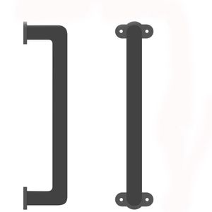 2022 Ny glidbar dörrdörrhandtag Handräcke Grab Bar Elegant järn med svart finish för skåp