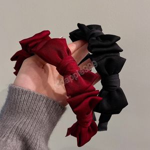 Tatlı Kore Yay Fold Çerçeve Şapkalar Kadınlar Kafa Kız Kawaii Saç Bantları Hairband Haop Parti Saç Aksesuarları Için