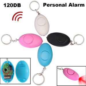 120dB Auto Defesa Alarme Keychain para Mulheres Meninas Crianças Seniores Segurança Proteger Alerta Segurança Pessoal Scream Alarme Alarme Alarme Alto Atacado