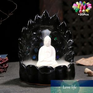 Incenso multicolore colore luce a led che cambia riflusso bruciatore di incenso silenzioso relax meditazione Zen TeaYoga set di decorazioni per la stanza