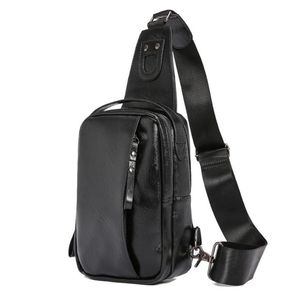 Fashion Chest Pack Bag Men Multifunction PU Leather Waist Waterproof Pouch Man Shoulder Casual Bags High-quality