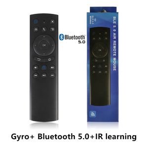 G20S bezprzewodowe piloty Bluetooth 5.0 Air Mouse żyroskop IR nauka dla Xiaomi Android TV, pudełko X96 H96 TX3 A95X TX6