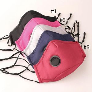 Máscaras anti-poeira Reutilizado ajustável Boca-de mufla Respirar face da válvula macia respirável Outdoor Protective Adulto Máscara Designer ZCGY162