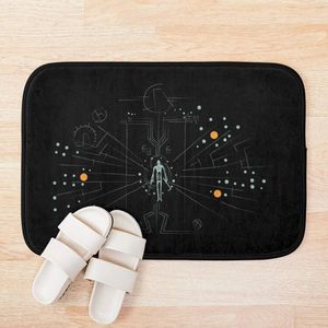 Bath Mats Half-Life Alyx Mural Mat 3d Pattern Print Anti Slip Soft Washable Bathroom