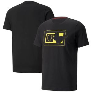 T-shirt maschile 2023 Nuova T-shirt Formula 1 F1 T-shirt Racing Team T-shirts Fans Auto Fans Polio traspirante per auto estate magliette per auto estate