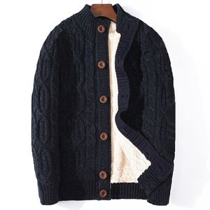 ICPANS Zimowy swetra kardigan zagęszcza ciepłe wełny kaszmirowy Winter Sweter Mężczyźni Ubranie Nowa marca plus rozmiar 4xl 5xl 6xl 7xl 201130
