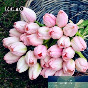 1PC Tulips Artificial Flowers Real Touch PU Artificiales Para Decora Bouquet Tulip for Home Wedding Decoration Flower B1016